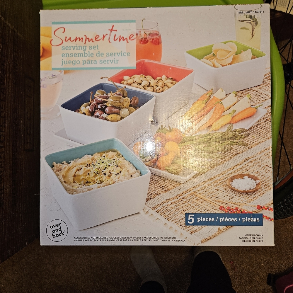 Summertime 5 Pc Serving Set